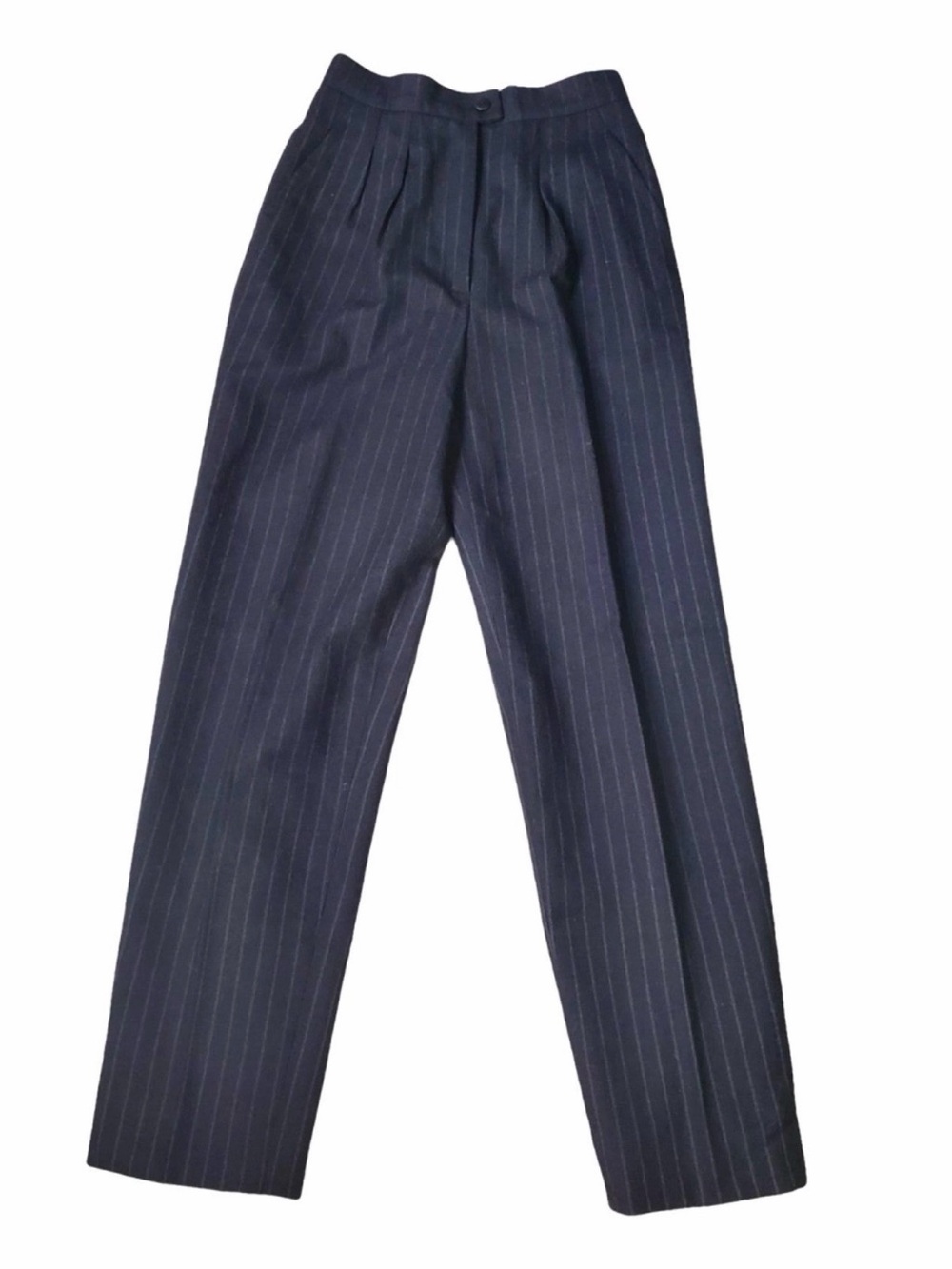 Vintage Lanvin women’s  Navy Pinstripe Trousers